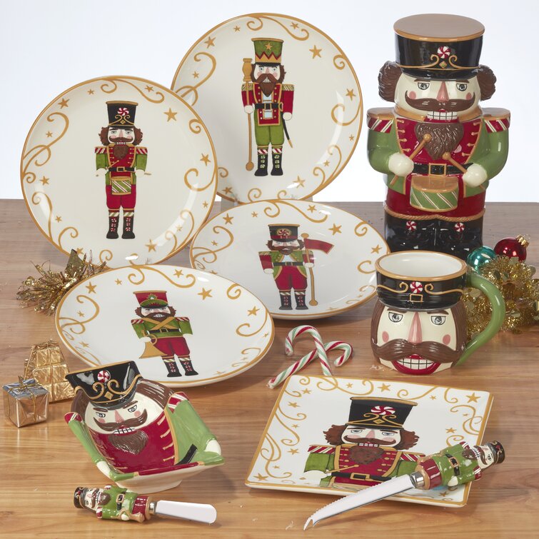 Certified International 4 Piece Holiday Magic Nutcracker 3-D Mug